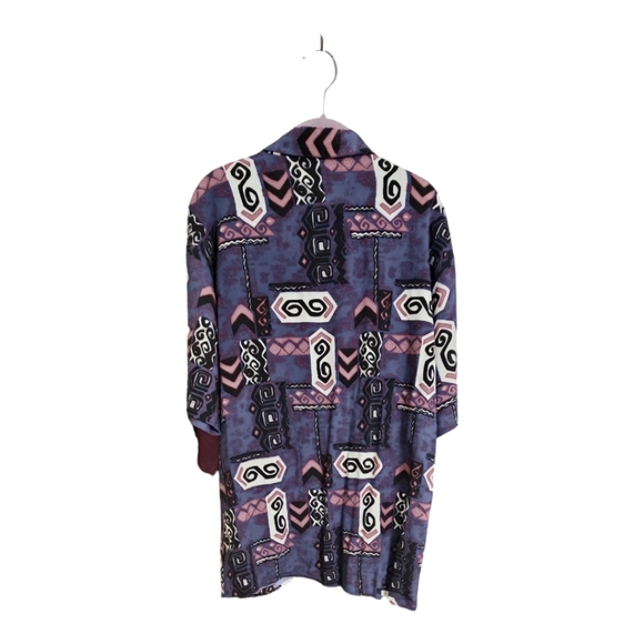 ESQUIRE Vintage Men's Button-down Aztec Pattern - Picture 5 of 7